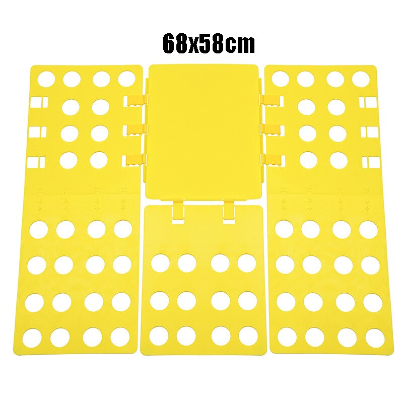 Planche à plier les vêtements pour adultes et enfants, pliage de dossier en plastique pratique détacha toutes les tailles pliage rapide des vêtements t-shirts: Yellow for adult