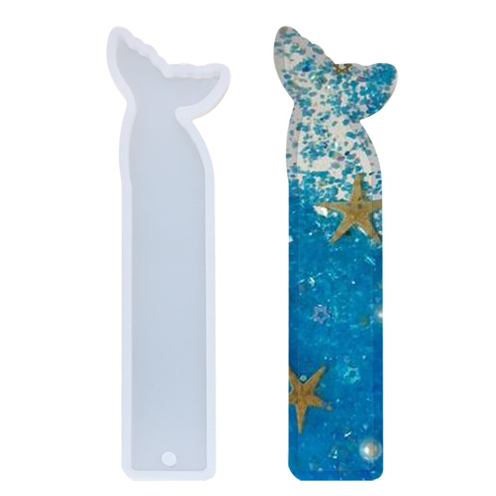 DIY Resin Jewelry Silicone Molds Tools Set For Notebook Cover A5 A6 A7 Silicone Bookmark Resin Mold With Book Rings: B649935A