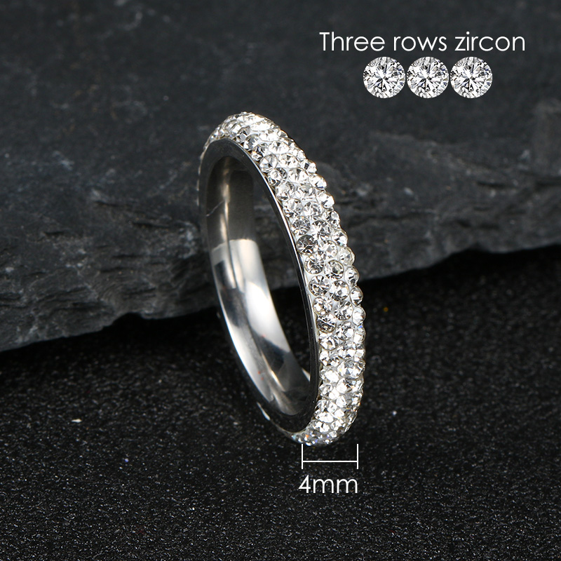 Anillo helado de lujo para hombre, anillos gruesos de acero de titanio para hombres y mujeres, accesorios de joyería de para parejas, , estilo coreano