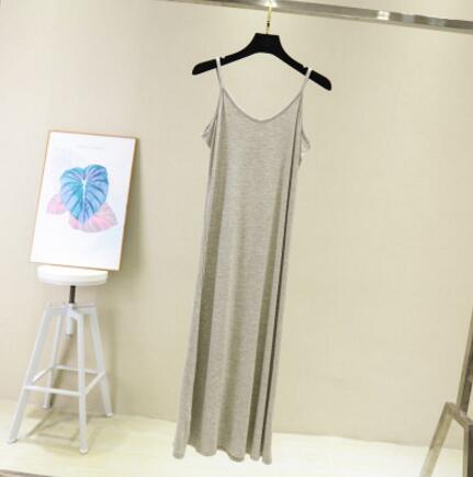 Frühling Sommer 2024 Frau Panzer Kleid lässig modal sexy Leibchen Elastische Weibliche Hause Strand Kleider Oansatz Camis sexy Kleid