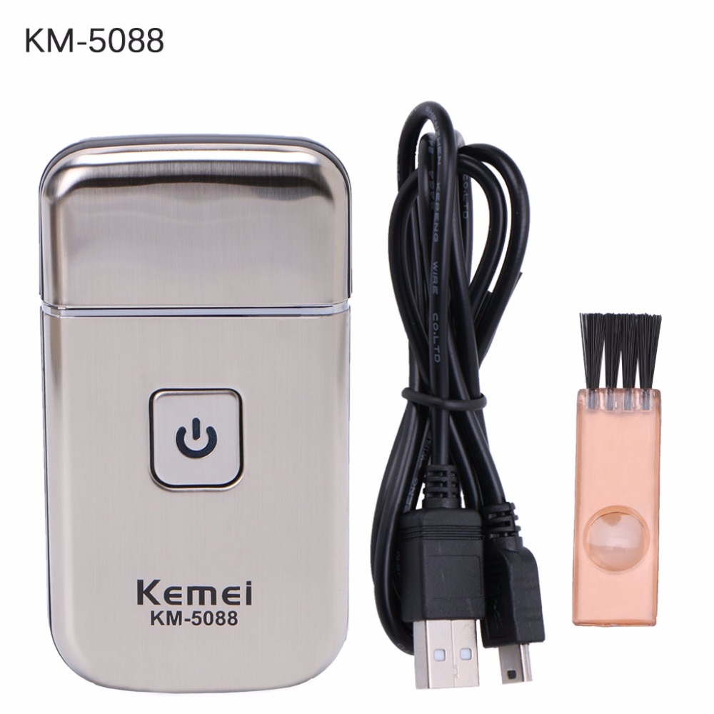 Kemei Mini USB Oplaadbare Vergeldende Blade Scheerapparaat Scheerapparaat KM-5088 voor Mannen