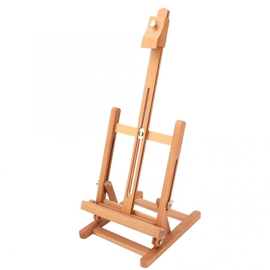 Small Wooden Adjustable Tabletop H-Frame Easel Studio Artist Display Stand Drawing Board Easel