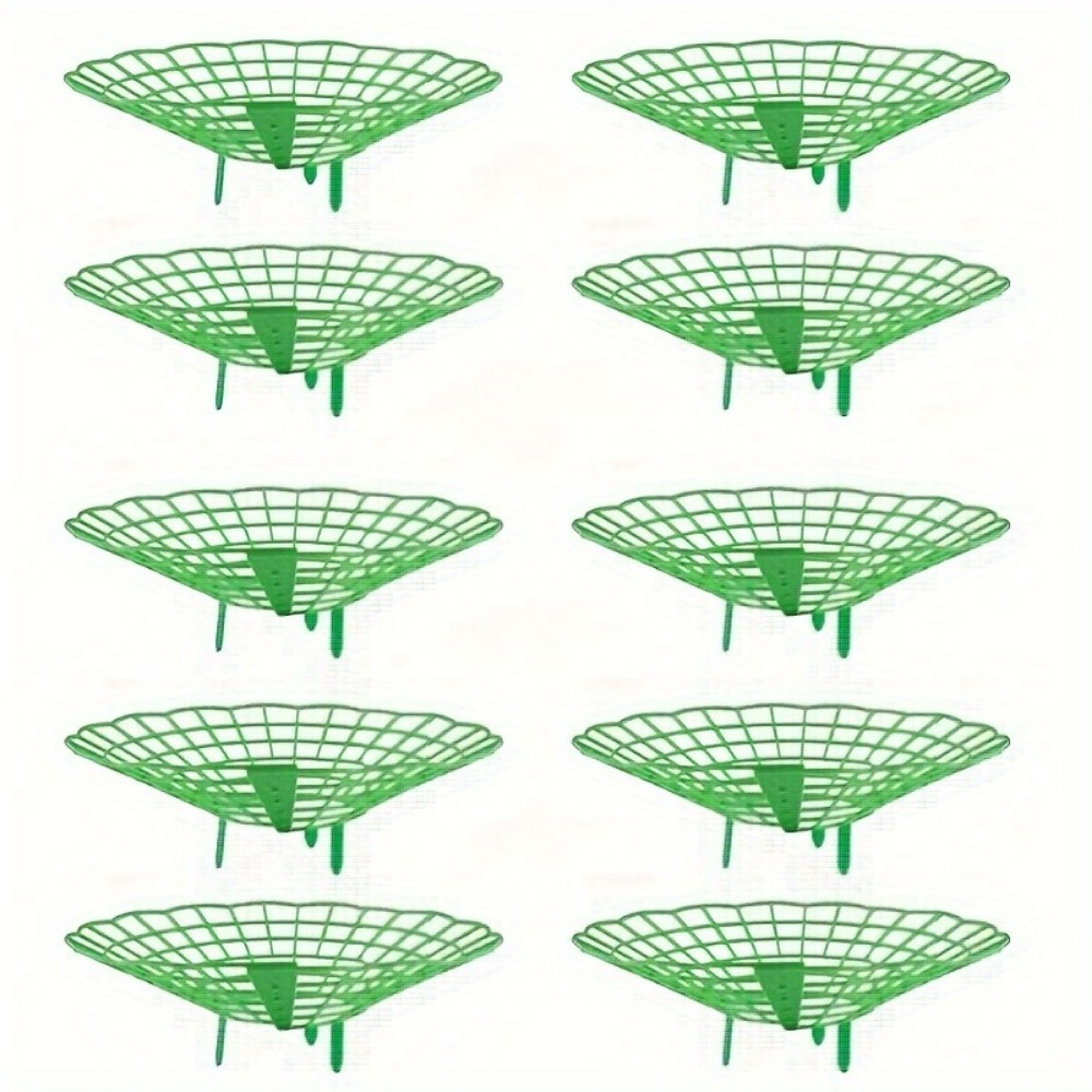 5/10pcs Green Strawberry Planting Rack with 3 Sturdy Legs To Prevent Fruit Mold and Decay, Practical Yard Storage Rack: green