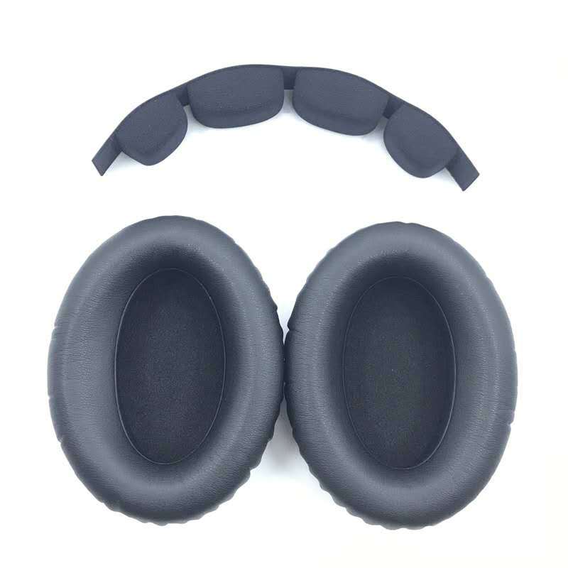 Für Sennheiser HD 545 HD 565 HD 580 HD 600 HD 650 HD 545 565 580 600 Kopfhörer Headset Ohrpolster Ersatz Ohrpolster Stirnband Kissen: Silber