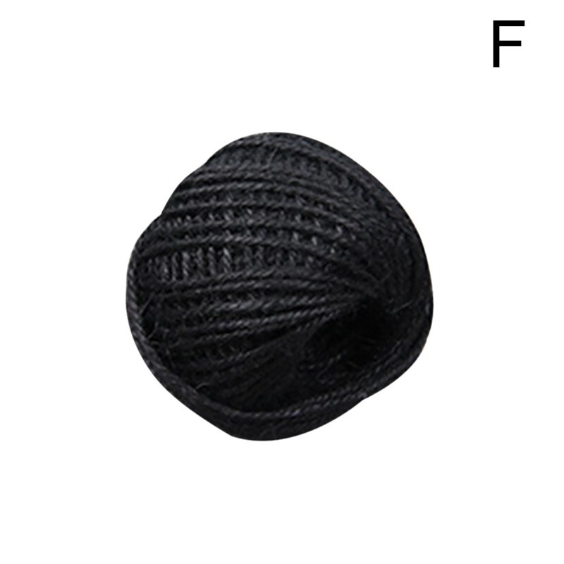 Kleurrijke Jute Twine Linnen Touw String Verpakking Wikkelen Lint 50M Arts Ambachten Diy Geschenkdoos String Cord Wedding Tags decor: 06