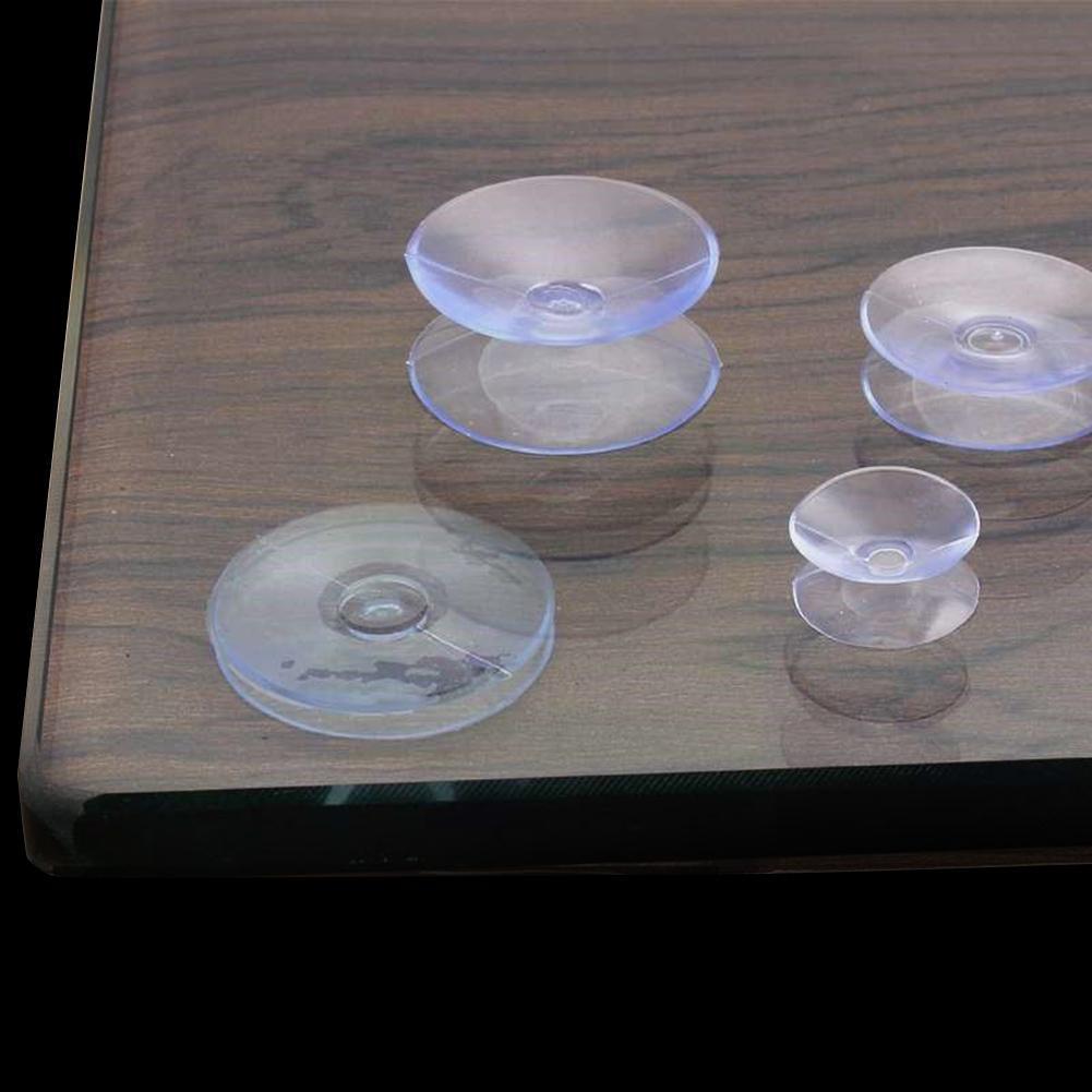 5pcs Transparent Suction Cup Pvc Strong Vacuum Suckers Wall Car Clear Kitchen Cups Suction Hooks Bathroom Window W4f1