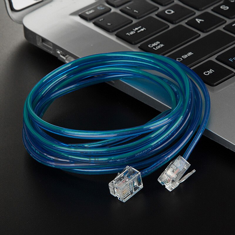 RJ11 6P4C 6P2C długi typ drut miedziany modemu ADSL telefon telefon objętość złącze kabla 1-80 metrów