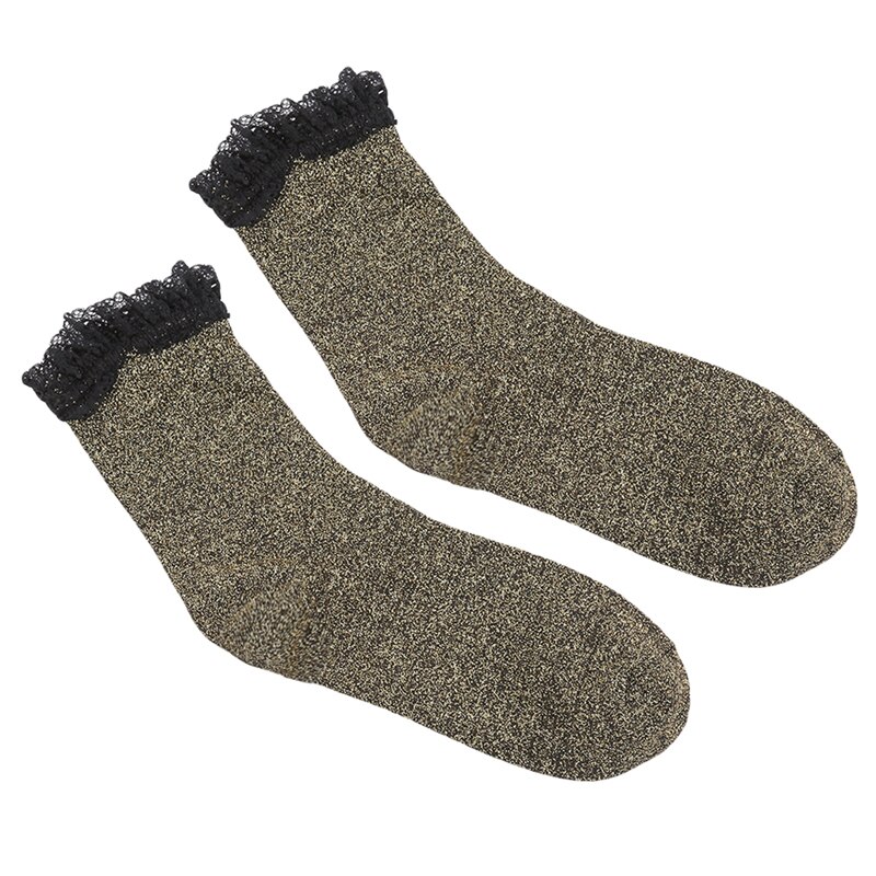 Kant Ruches Zachte Katoen Vrouwen Sokken Top Effen Kleur Leuke Sokken Zoete Prinses Meisje Gezellige Mooie Frilled Sokken