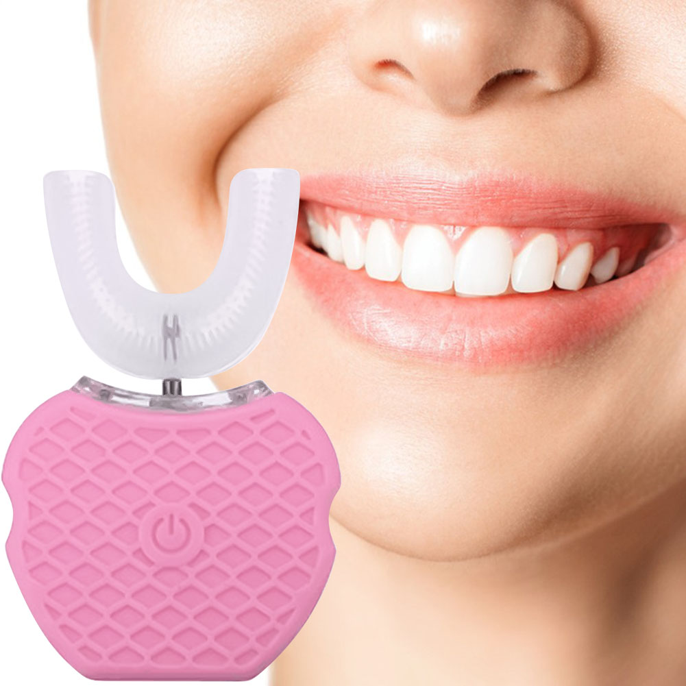 Ultrasonic U-Shape 360° Electric Toothbrush Practical Sturdy Electric Toothbrush For Travel