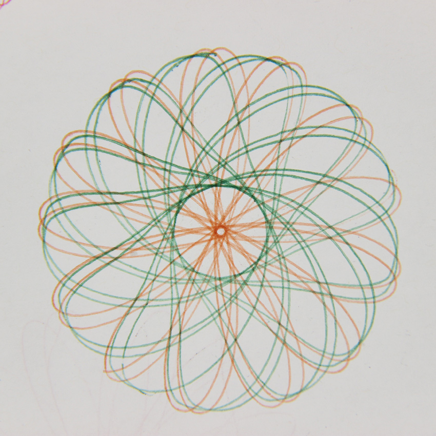 1 sett spirograf magisk skilpadde kanin skisseblokk tegnebrett magisk penn pedagogisk tegnelinjal for barn