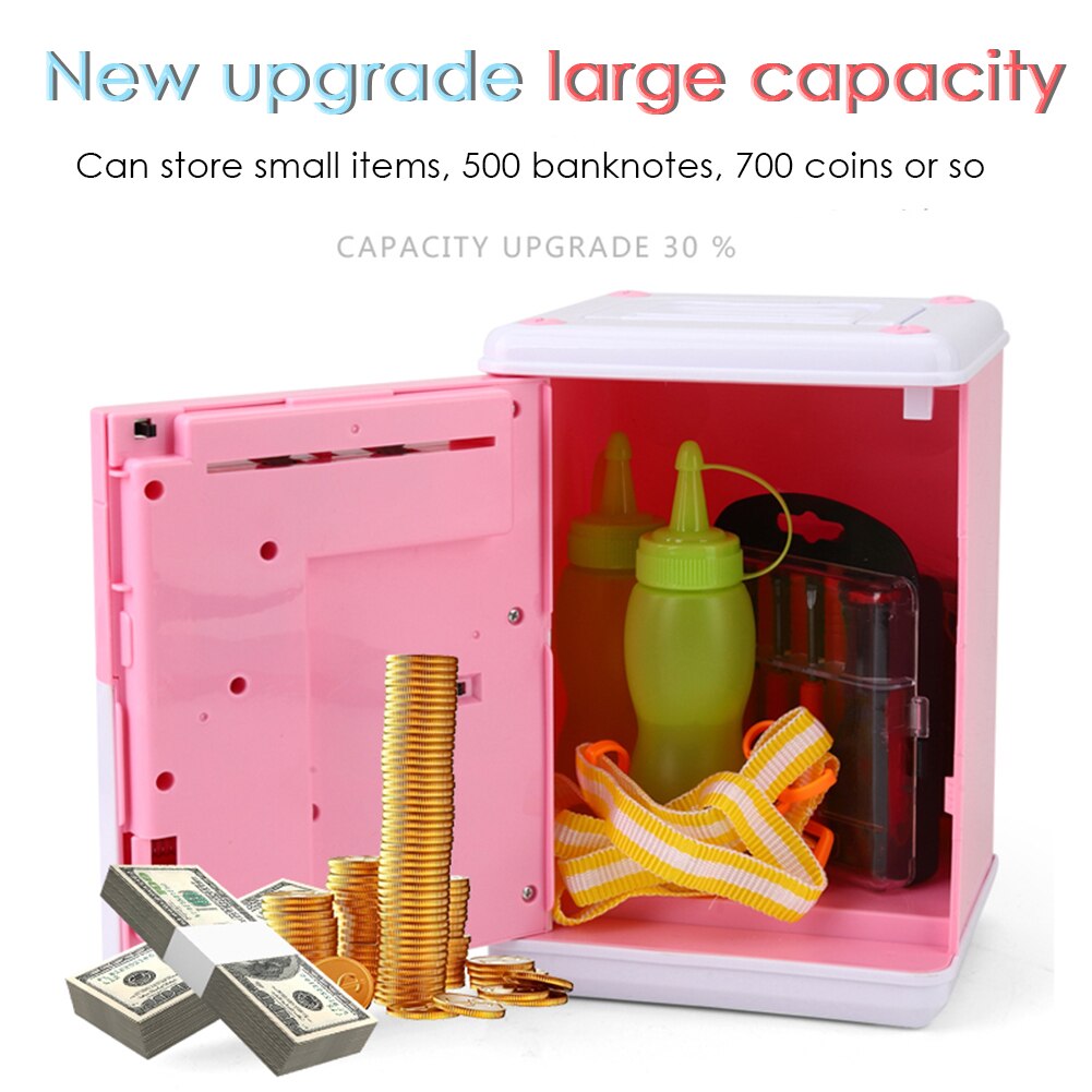 Spaarpot ATM Mini Spaarpot Veiligheid Cartoon Wachtwoord Kauwen Coin Cash Storting Machine Voor Kinderen Kids