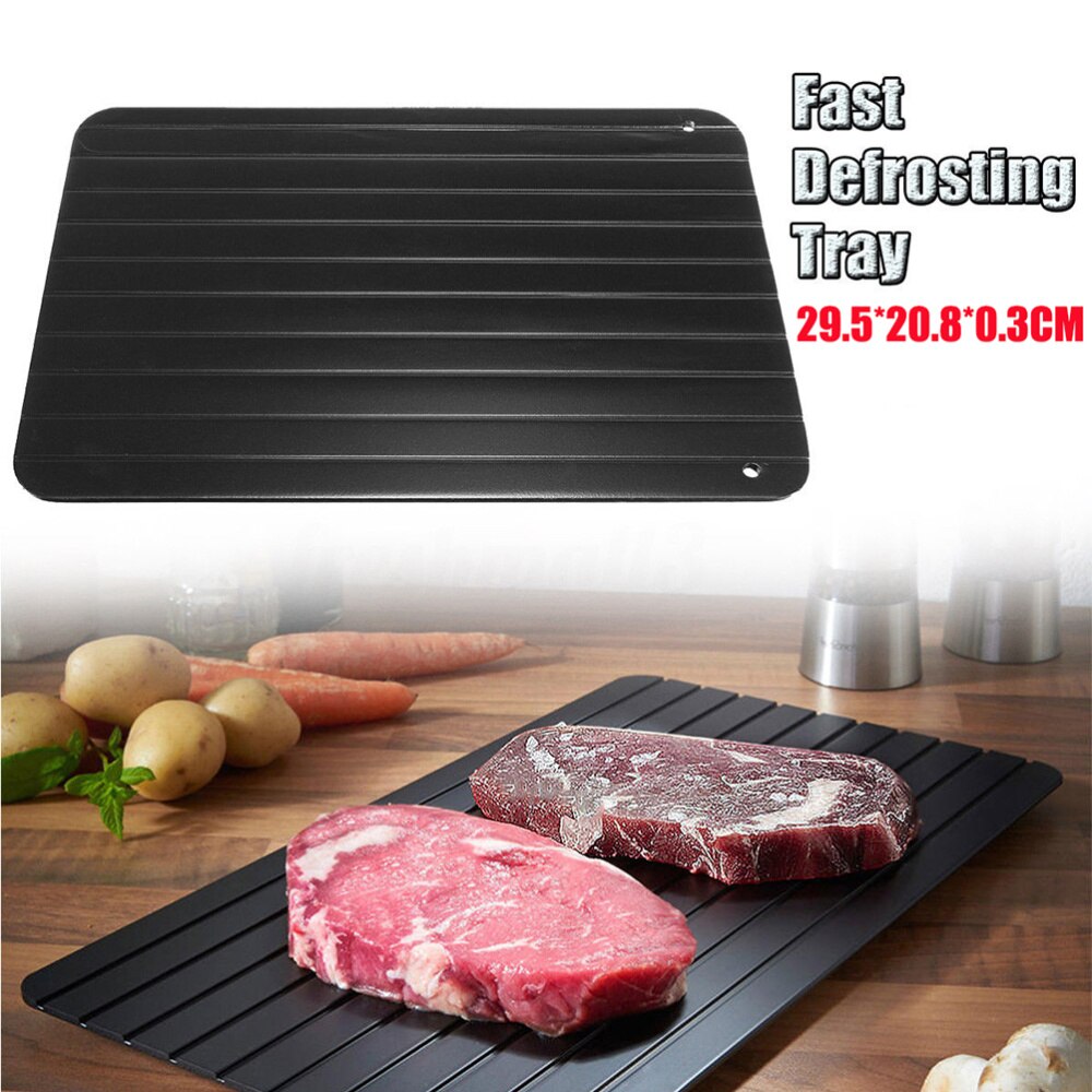 Fast Defrosting Tray Aluminum Kitchen The Safest Way to Defrost Meat or Frozen Food Quickly Without Electricity Microwave Wa