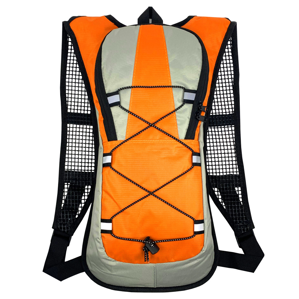 Lauf-Hydrationsweste - Leichter Isolierter Hydrationsrucksack mit Stauraum für Radfahren, Wandern, Laufen, Klettern, Camping: Orange