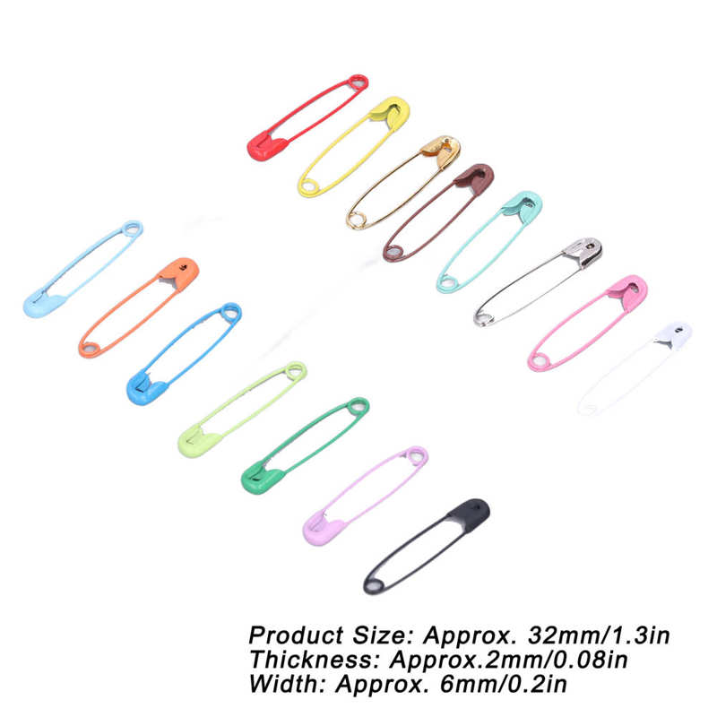 Safety Pins Glossy Bright Diaper Pins for Individual for Home for Artistic Purposes
