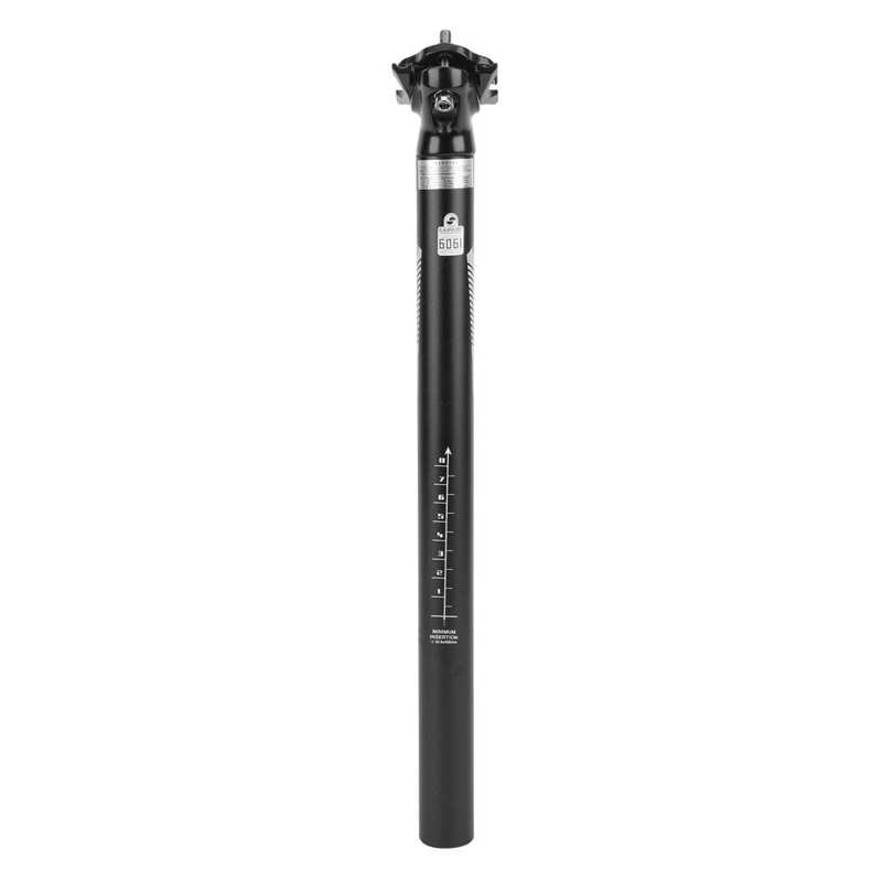 Fiets Zadelpen 27.2/30.9/31.6Mm Mountainbike Zadelpen Fiets Verstelbare Aluminium Zadel Post 400Mm zitbuis: 30.9mm Black