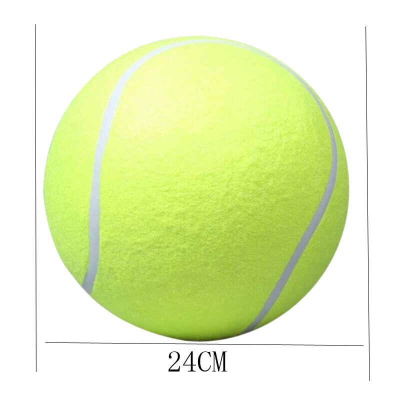 6.3/24cm Diameter Dog Tennis Ball Giant For Pet Interactive Chew Toy Outdoor Tennis Ball Signature Mega Jumbo Pet Toy Training: 24CM