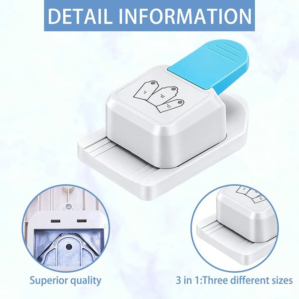 Plastic DIY Tag Puncher Tag Punch Corner Cutter Paper Punch Bookmark Punching Machine For DIY Crafts Projects Scrapbooking