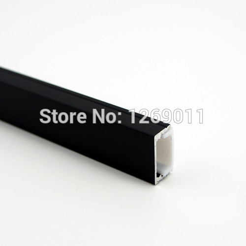 UnvarySam 0.5 M Black Super Slim Verzonken Aluminium LED Profiel zonder Flens Behulp voor Strip binnen 12mm