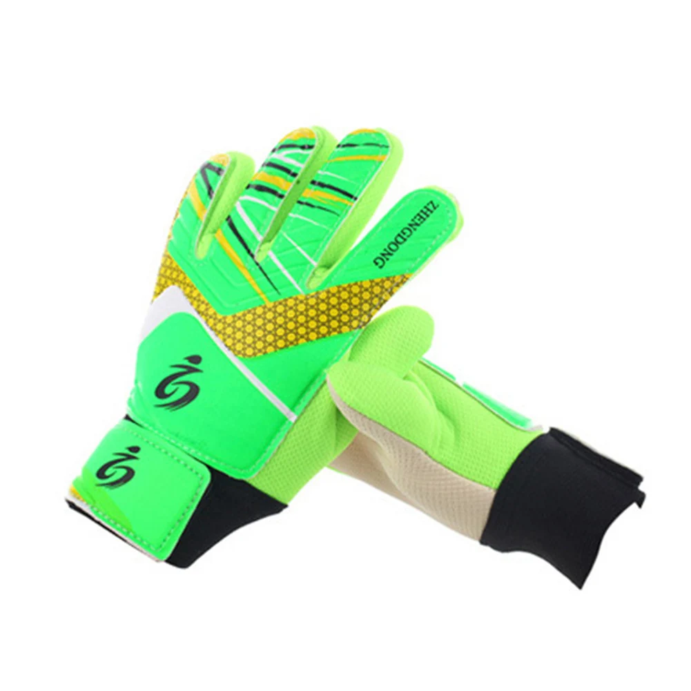 Guantes de portero de fútbol para chico, guantes de portero para niños de 5 a 16 años, guantes de portero suaves, scooters de montar para niños sp: Verde / S