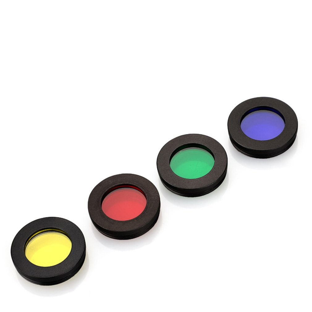 4 Kleuren Telescoop Zon Maan Planeet Filtet Oculairs Filters Voor Enhancing Definition Resolutie Metalen Interface