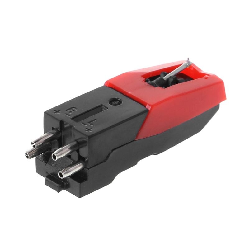 Cartucho magnético para grabar gramófono, Stylus con Kit de aguja de vinilo LP, Universal, 4 Uds.