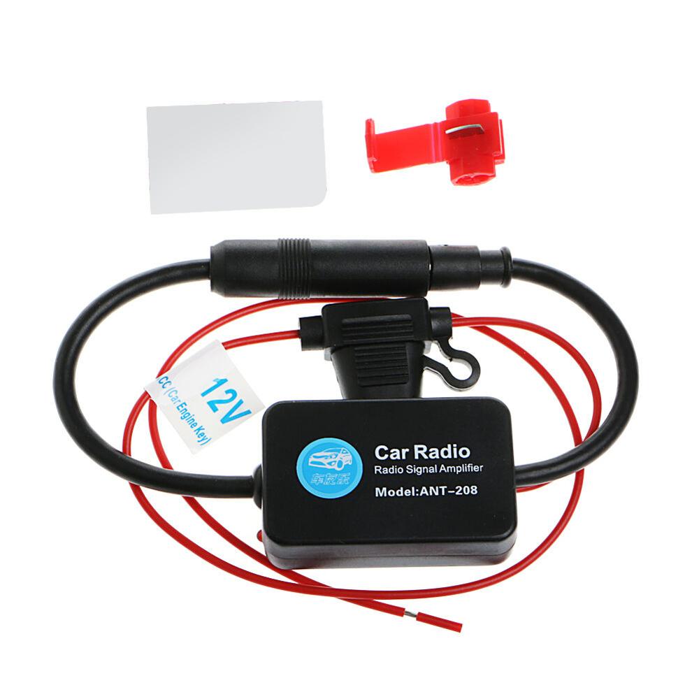 12V 25dB Car FM Radio Antenna Amplifier Booster with Indicator Model ANT-208 CSV