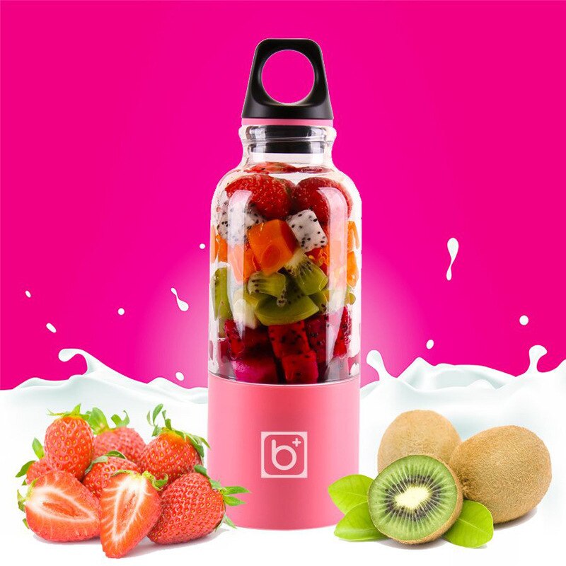 500 Ml Draagbare Elektrische Usb Juicer Cup Oplaadbare Oranje Citrus Citroen Fruit Juicer Blender Sap Smoothie Maker