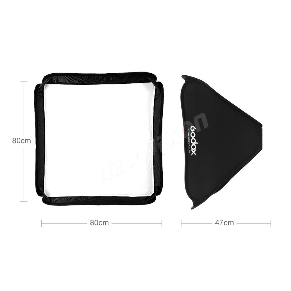 Godox – boîte à lumière pliable 80x80cm, pour Flash d'appareil photo à support de type S (boîte à lumière 80x80cm uniquement)