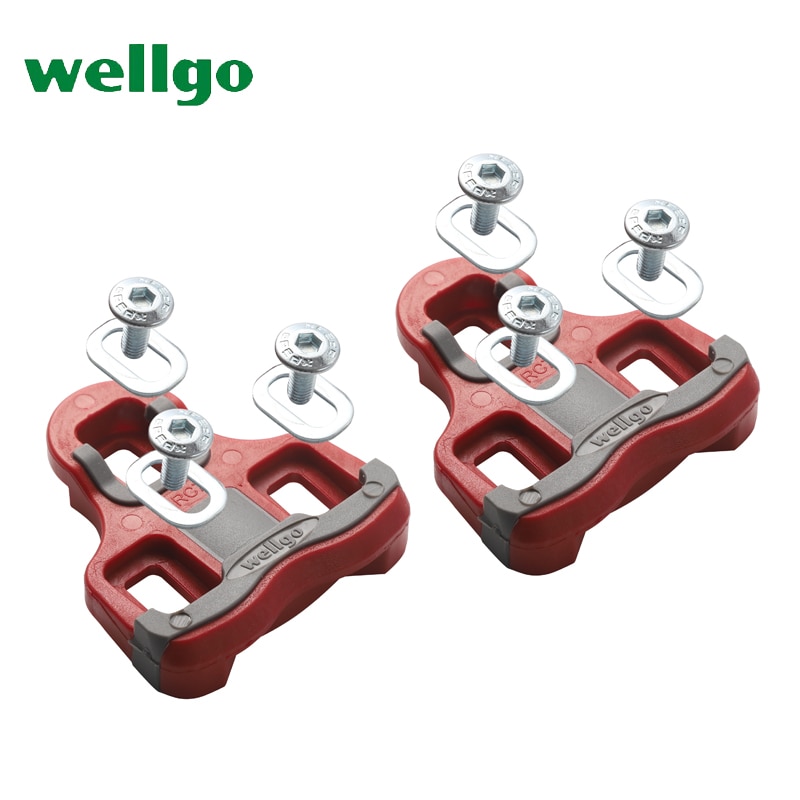 Wellgo RC7 Road Pedaal Cleats 6 ° Compatibel Met Look Keo Reparatie Onderdelen Zelfsluitende Pedaal Anti-Slip schoenplaten 82G