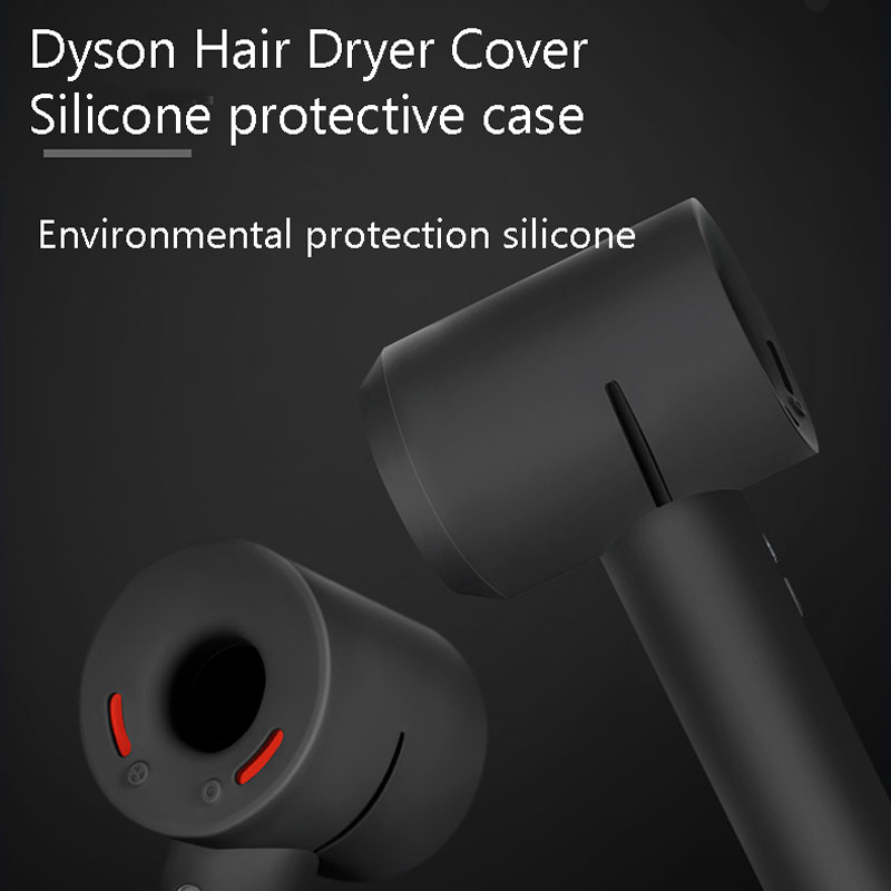 BUBM Weiche Silikon Schutzhülle für Dyson Überschall- Haar Trockner, 360 volle Schutz Chargin fallen für Dyson Gebläse Abdeckung Haut