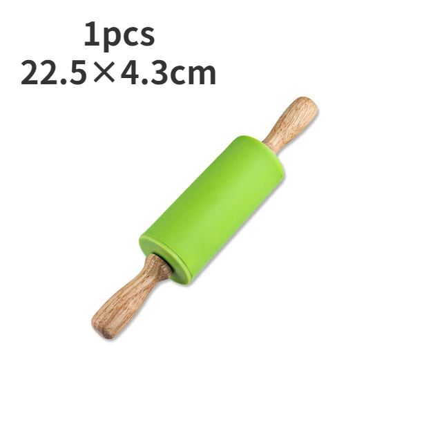 Mini madeira maciça rolando pinos, madeira natural rolando, acessórios de cozinha, ferramentas de cozimento, artesanato: Cáqui escuro