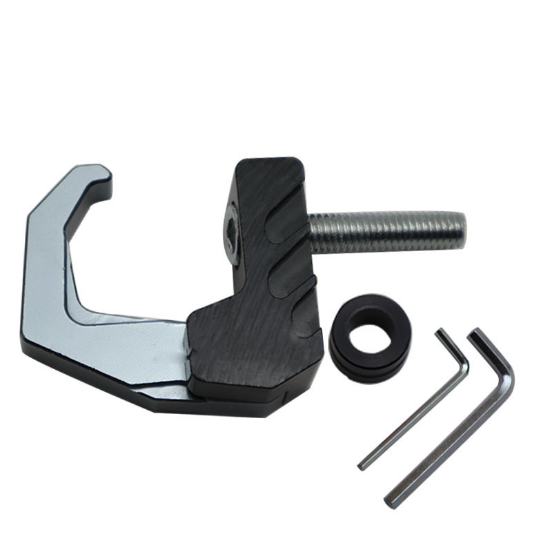 Motorcycle Hook Eagle Claw Hanger Durable Screw Aluminum Motorbike Helmet Bags Gadget Glove Scooter Carry Holder Folding Hook: Brown