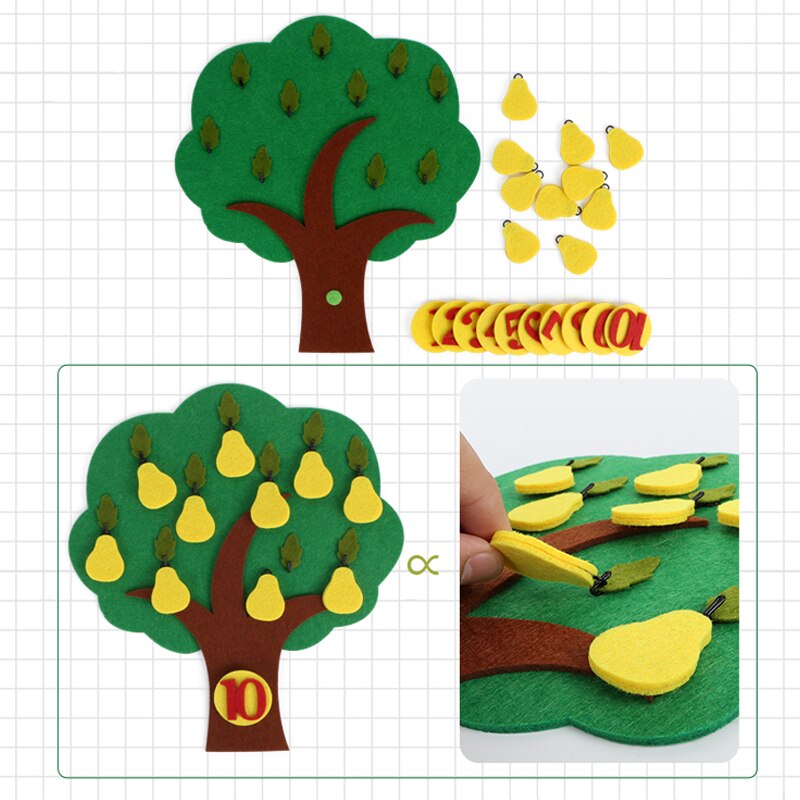 Intelligence development hands-on play math games kindergarten toys interactive learning science teaching toys games: Pear tree