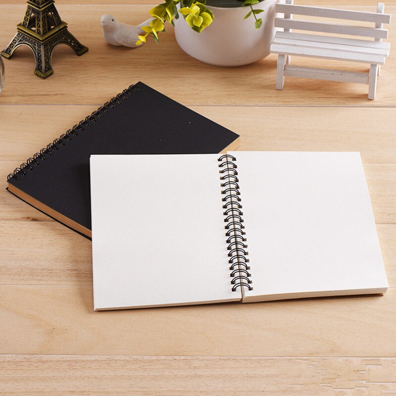 12*18cm Sketchbook Notebook 50Sheets Diary Drawing Painting Notebook Small Soft Cover Blank Paper Memo Pad Notepad School Supply