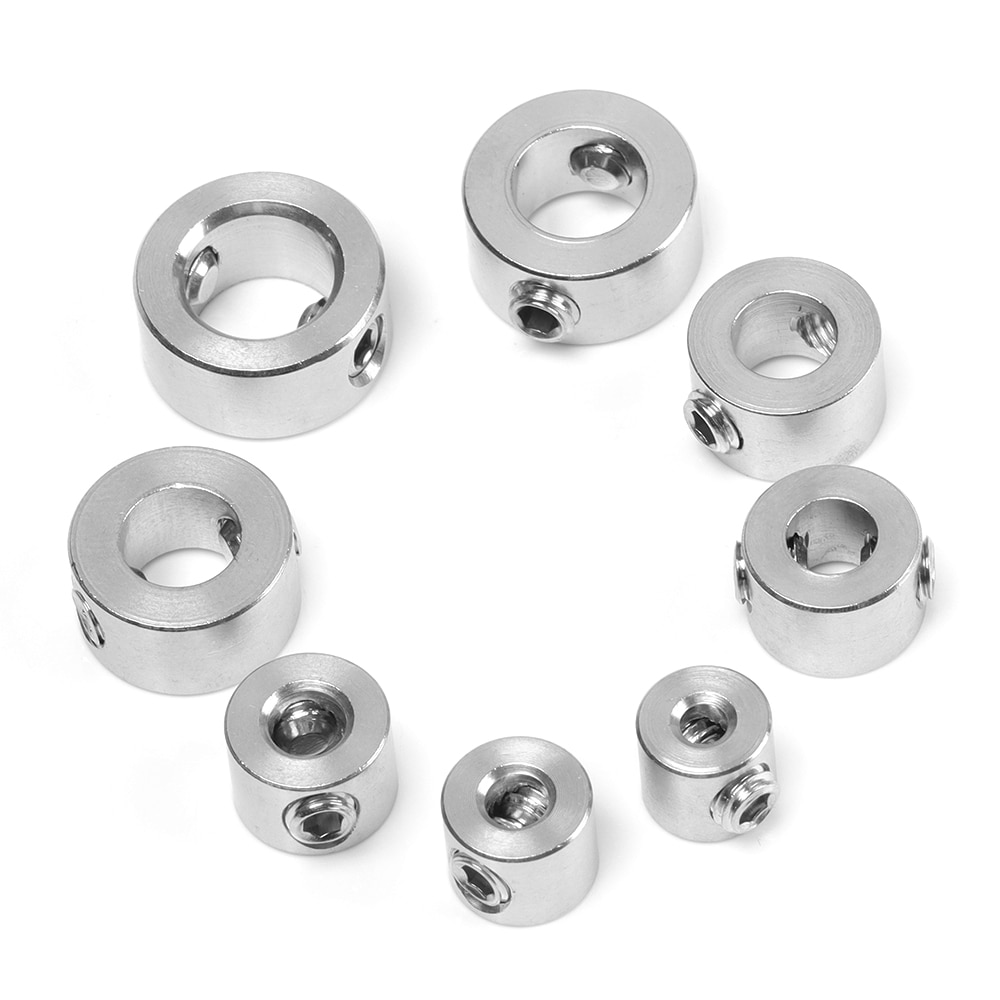 Woodworking Drill Stop Collar Set 3mm-10mm Drilling Bit Depth Stopper Ring Stainless Steel Stopper Ring Drill Locator Bit