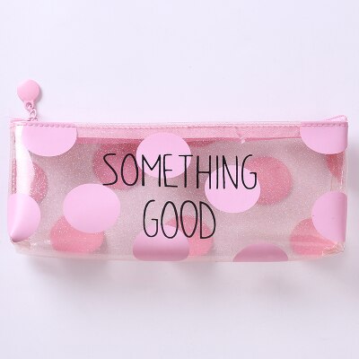 Cartoon Transparante Dier Etui Leuke Fruit Potlood Bag Storage Pouch Kantoor Schoolbenodigdheden Zakka: some