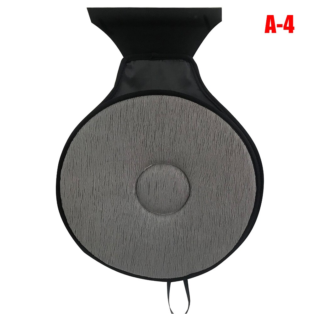 360 Degree Rotate Swiveling Car Seat Cushion Easy In Out Soft Seat Pad 2019ing: Gray A-4