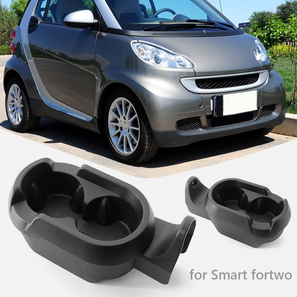 Console Double Cup Holder Organizer Outdoor Personal Car Parts Decoration for Smart Fortwo 451 2007 450 1998-2007
