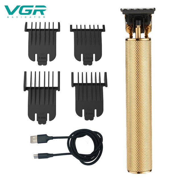 VGR V-085 hair clipper T-type retro oil head USB rechargeable electric hair clipper engraving men's hair clipper hair trimmer: V-0851