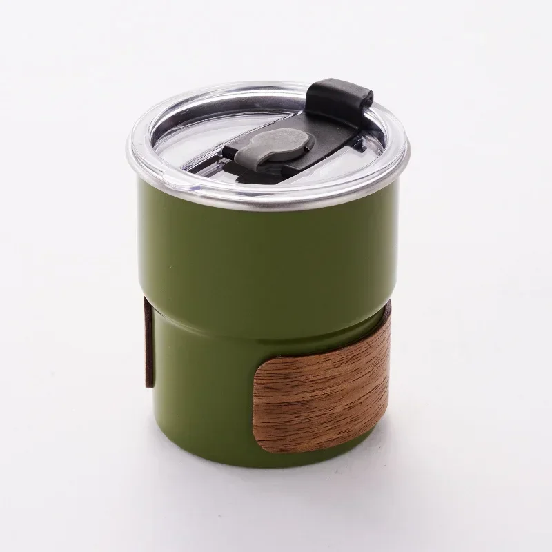 300ml Stainless Steel Coffee Camping Mug with Lid Portable Heat Resistant for Outdoor Picnic Camping Fishing Bottles Coffee Cups: Orange