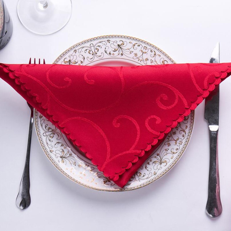 Servilleta de mesa para boda tela pañuelo paño para la de la cafetería suministro de Navidad boda favores hogar textil suministros