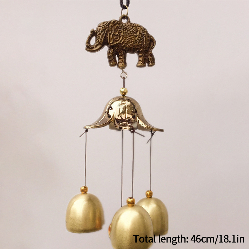1pcs Japanese Cast Iron Wind Chimes Wind Bell Iron Hanging Wind Chimes Home Garden Outdoor Bell Room Decoration: black