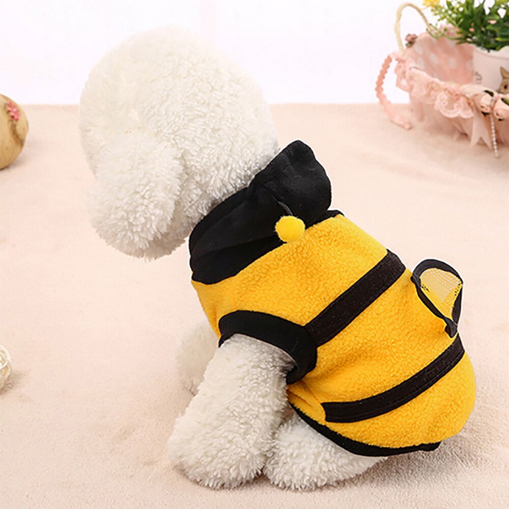 Bourdon abeille chien vêtements Costume habiller manteau vêtements mignon belle Cosplay dessin animé pyjamas sweat à capuche chiot hiver automne animal de compagnie