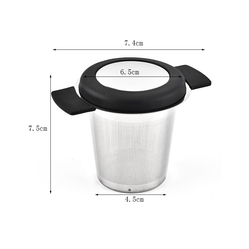500ml/750ml glas tekanna värmebeständig tekanna för löst te med infusionsapparat kinesiskt set kontor tekanna: Svart
