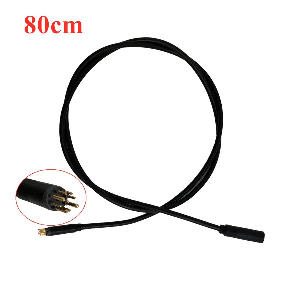 Ebike Motor Extender Cable Replacement 80mm 130mm Juliet 1 to 4 Male/Female Connector Waterproof Connector Ebike Convert Cable: Waterproof 80cm