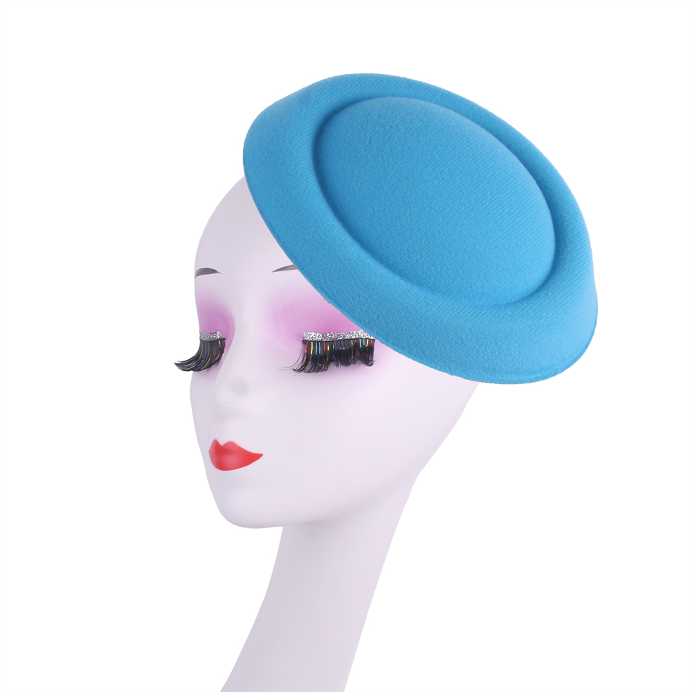 Kentucky Party Pillbox Cap Bruiloft Vrouwen Kerk Tovenaar Veren Hoed Elegante Dames Bruiloft Hoofddeksel Evenement Nigh Thee Chapeau: meer blauw