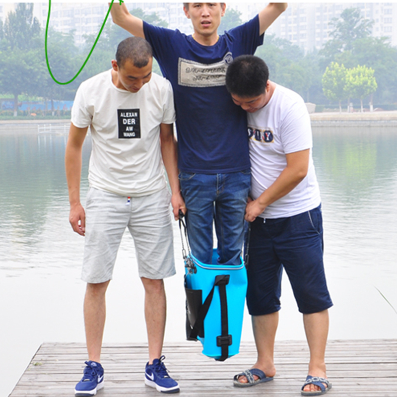 42/48/53cm Fishing Tackle Bucket Portable Fishing Bags Thickening EVA Live Fish Box Folding Outdoor Camping Hiking Water Bucket