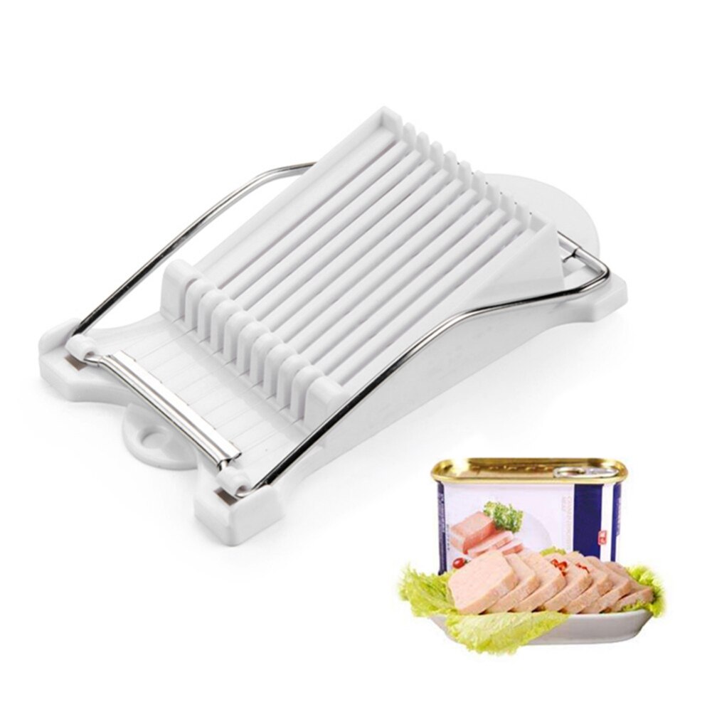 Stainless Steel Meat Slicer 10 Cutting Wire Eggs Soft Food Cheese Fruit Sushi Cutter Canned Meat Slice Gadget Kitchen Tool
