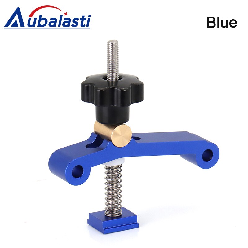 Blocs de serrage universels, 1 pièce, plateau, onglet, piste, blocs de serrage M8, Joint à vis pour le travail du bois, action rapide, ensemble de pinces: Blue / 2Pcs