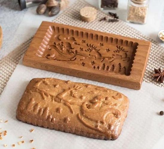 29 estilos molde de madera para galletas, cocina, hogar, molde para pastel de pan de jengibre, prensa navideña, moldes en relieve para galletas 3D, panadería M533: Verde